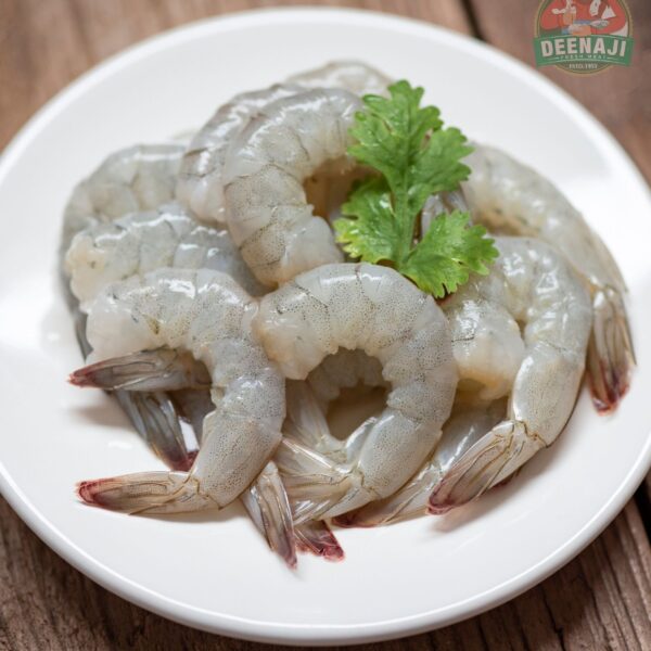 Deenaji White prawns Large and Medium (12)